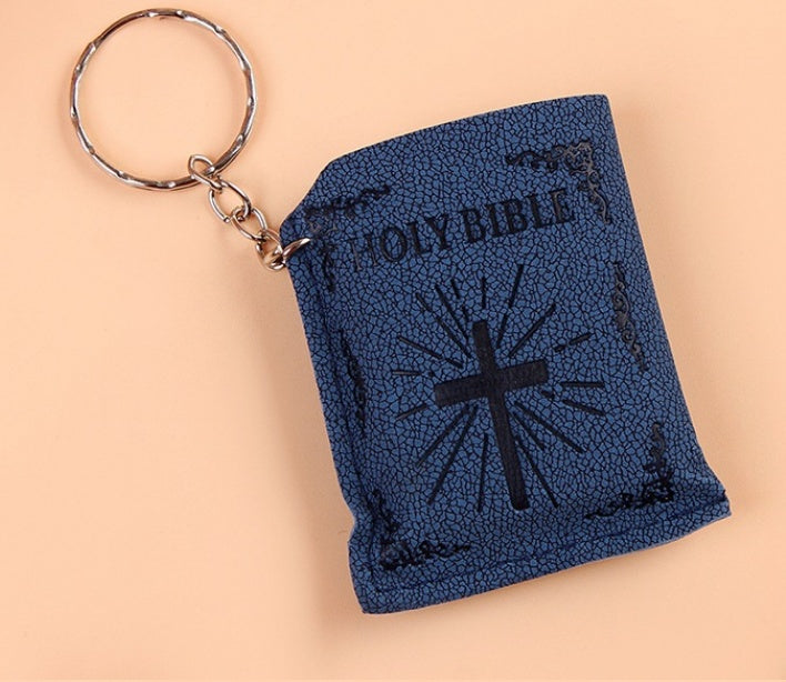 Mini Bible Jesus Cross Keychain