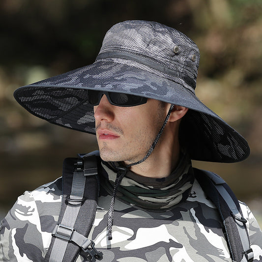 Men's UV Protection Camouflage Fisherman Hat