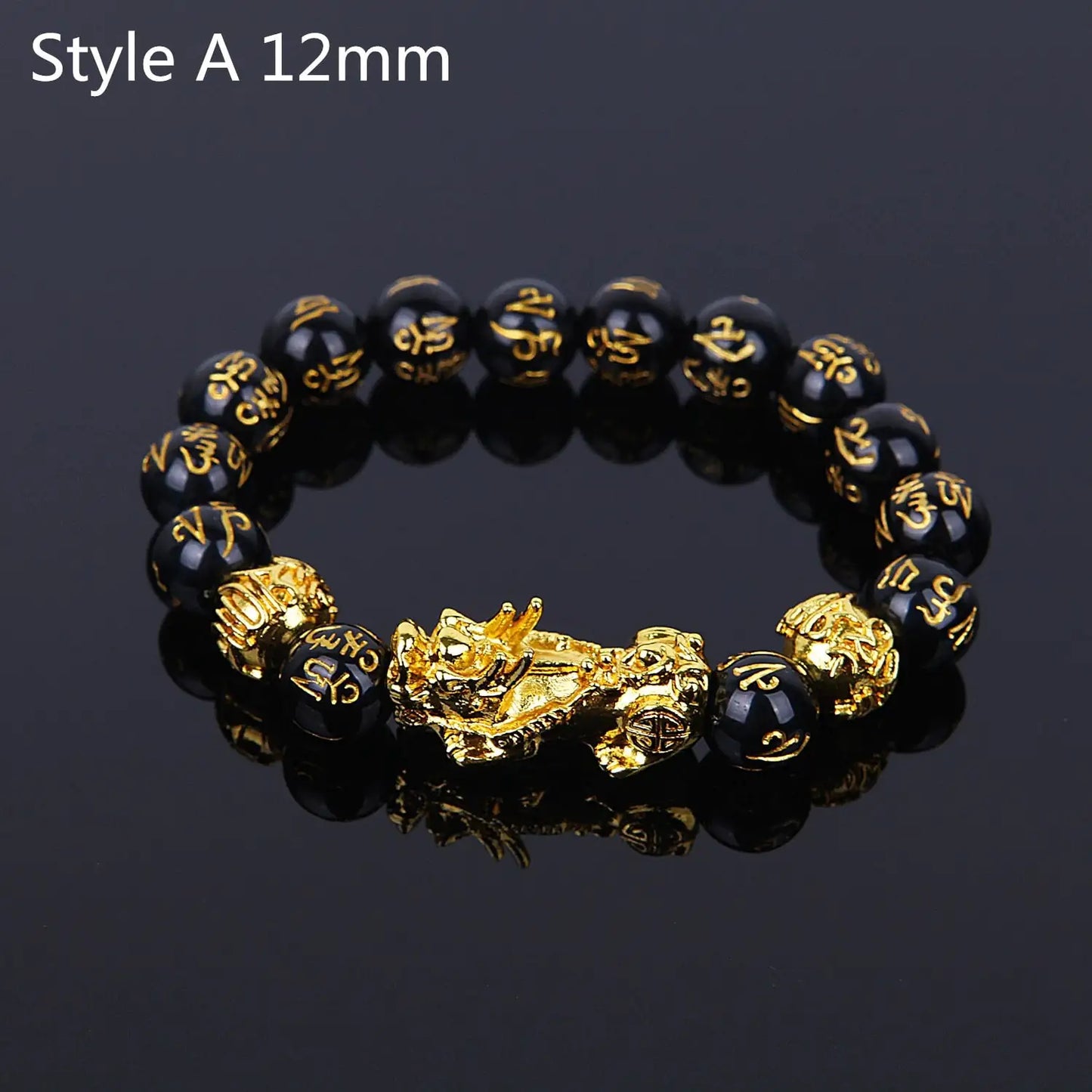 Feng Shui Wealth Bracelet: Black Beads