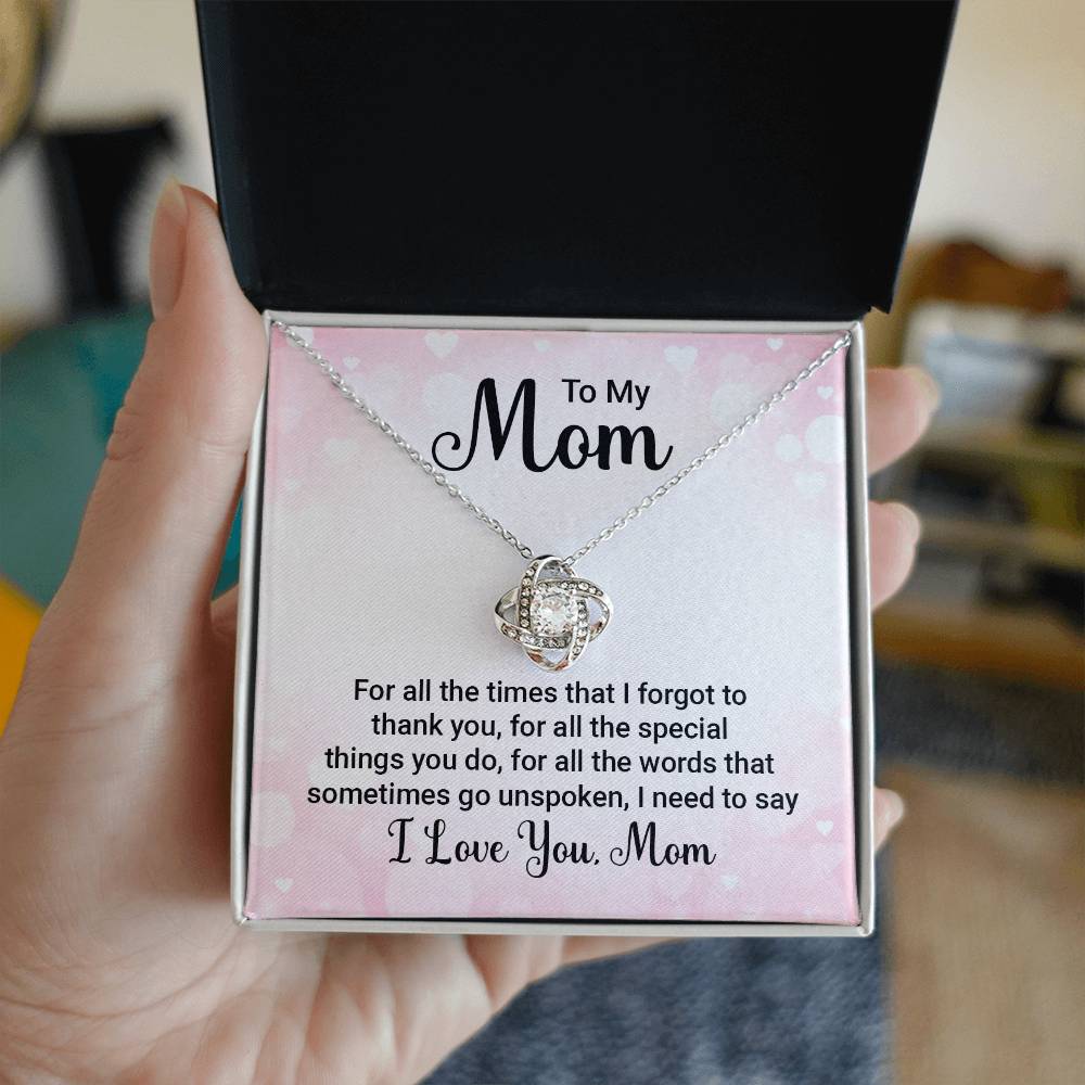 Love Knot Necklace - For Mom For All The Times